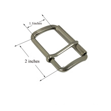 Kundenspezifische Silber überzogene Metallgürtel-Wölbungs-Knopf-Wölbung (innere Größe: 2 &quot;)